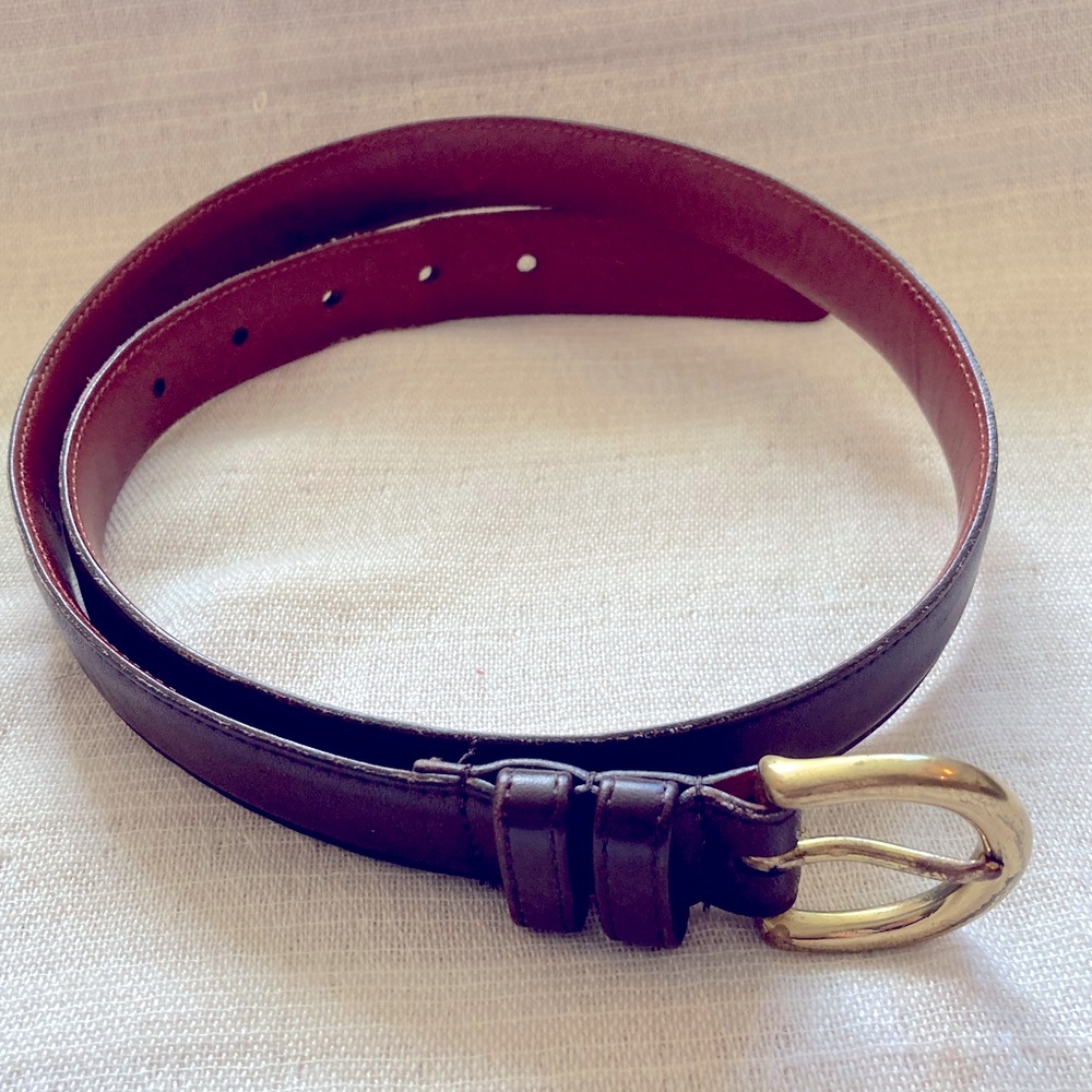 COACH British Tan Belt Small 8400 Vintage, size Medium, Handcrafted USA Classic